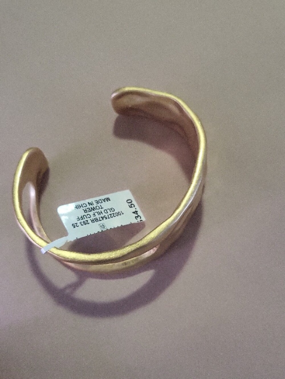 Style & Co. Gold Sculpted Open Cuff Bracelet - Picture 4 of 7